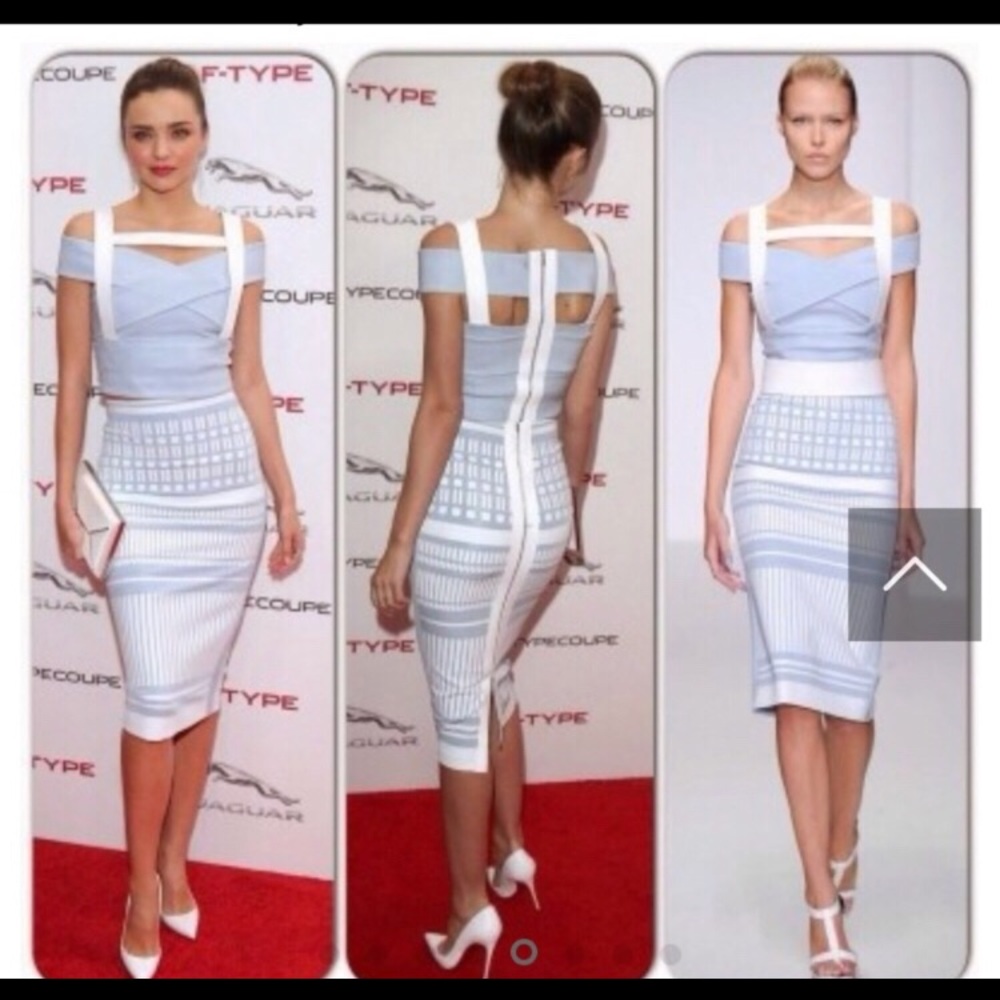 Midi bandage body skirt